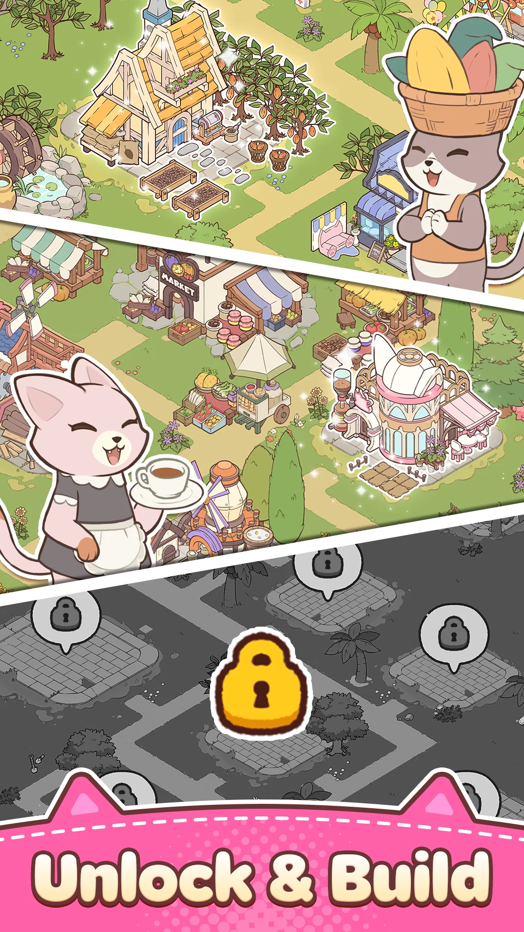 Merge Cat Town screenshot