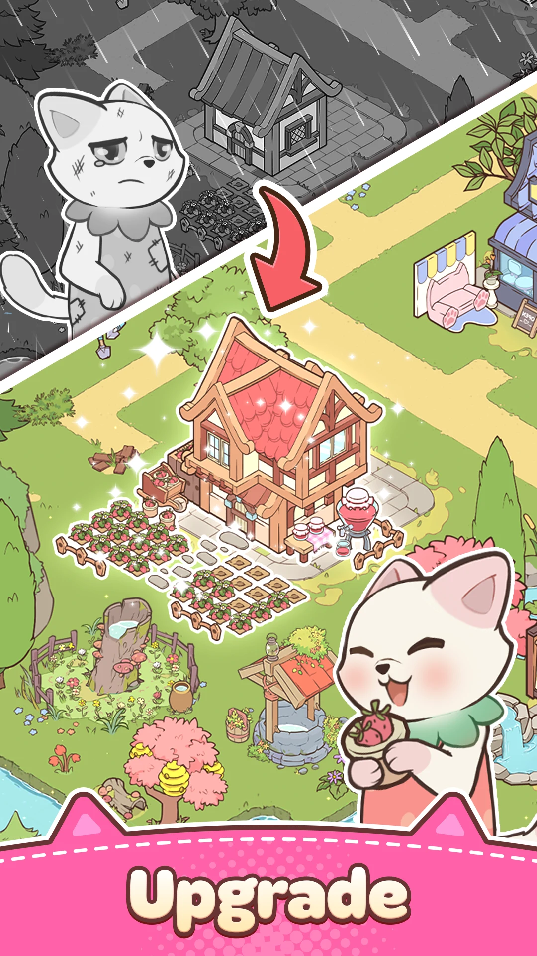 Merge Cat Town screenshot